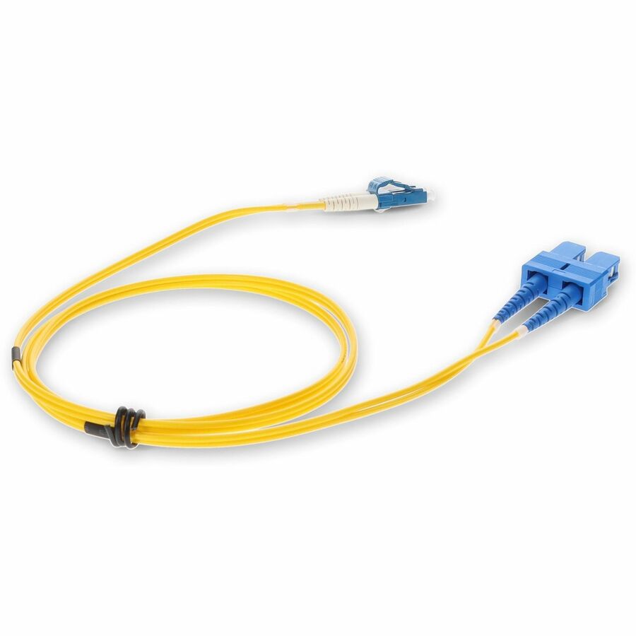 AddOn 8m Cisco 15216-LC-SC-20= Compatible LC (Male) to SC (Male) Yellow OS2 Duplex Fiber OFNR (Riser-Rated) Patch Cable