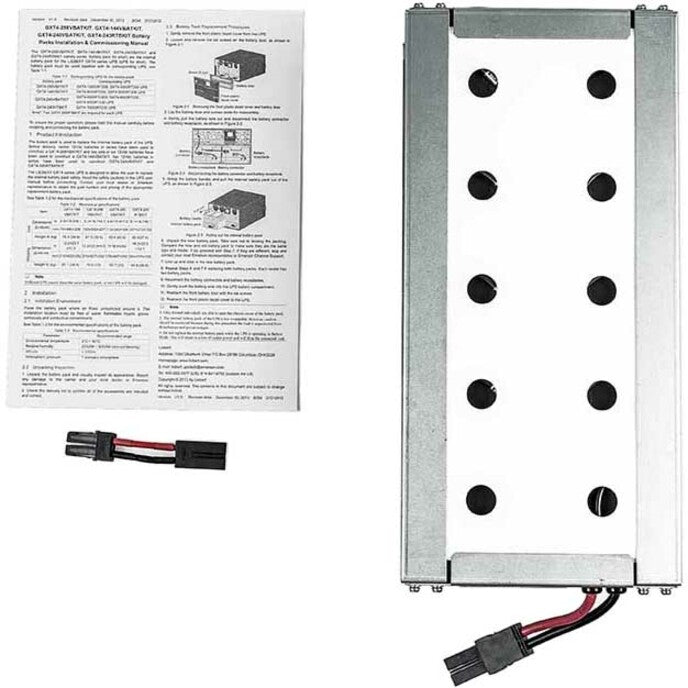 Vertiv Liebert GXT4-240VBATKIT Hot-Swappable 9 Ah, 240V Lead-Acid Battery Kit for Vertiv Liebert GXT4-6000RTL630, GXT4-5000RT230, and GXT4-6000RT230