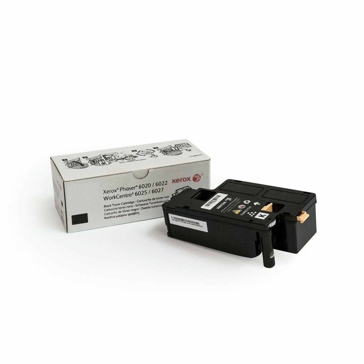 Xerox Genuine Phaser&reg; 6020/6022, WorkCentre&reg; 6025/6027 Black Standard capacity Toner Cartridge (2000 Pages) - 106R02759