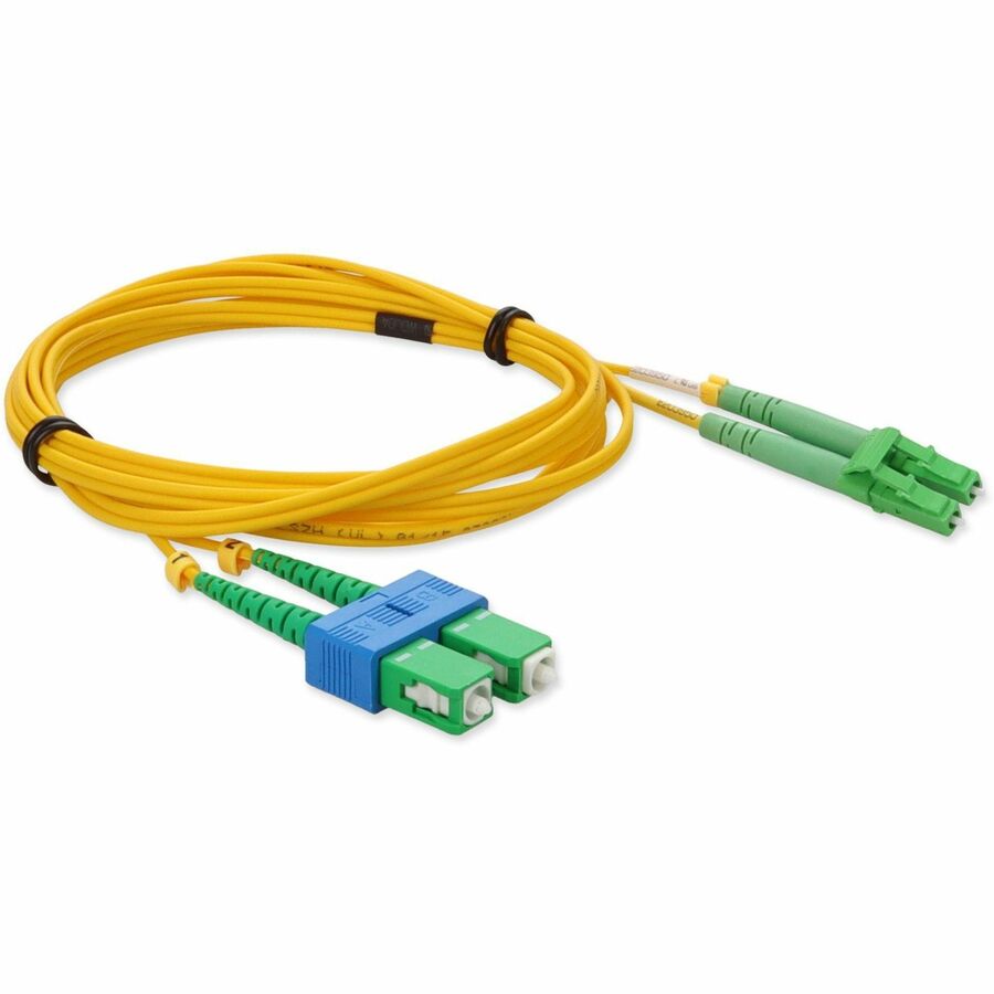 AddOn 2m ALC (Male) to ASC (Male) Yellow OS2 Duplex Fiber OFNR (Riser-Rated) Patch Cable