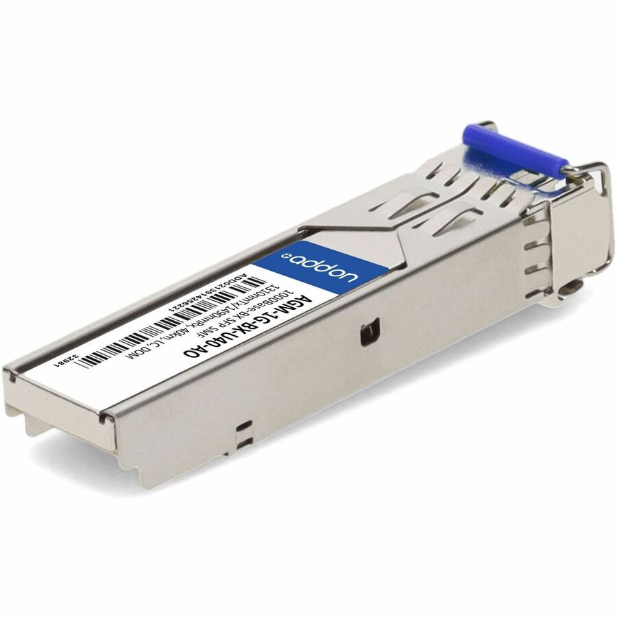 AddOn Netgear AGM-1G-BX-U40 Compatible TAA Compliant 1000Base-BX SFP Transceiver (SMF, 1310nmTx/1490nmRx, 40km, LC, DOM)