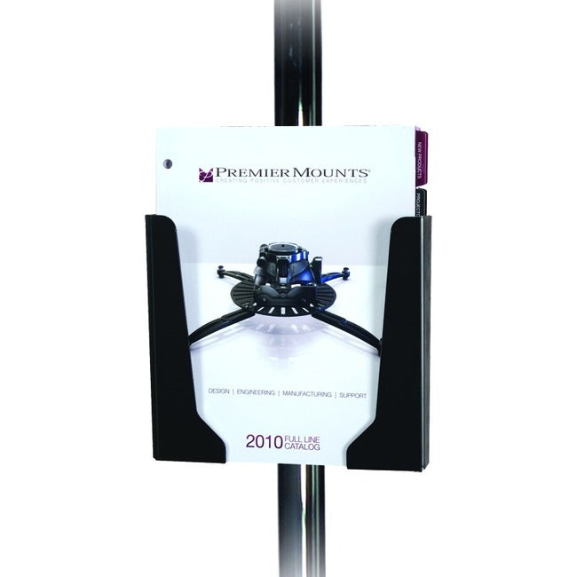 Premier Mounts PSD-SBH Single-Pole Brochure Holder for Carts and Stands