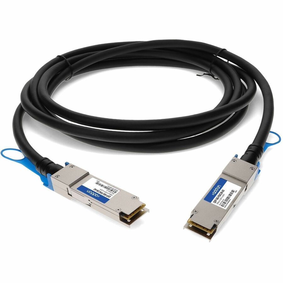 AddOn MSA and TAA Compliant 56GBase-CU QSFP+ to QSFP+ Direct Attach Cable (Passive Twinax, 1m)