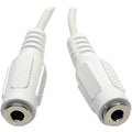 Eaton Tripp Lite Series 3.5mm Mini Stereo Cable adapter Y Splitter for Speakers and Headphones (M to 2x F) White, 6-in. (15.24 cm)