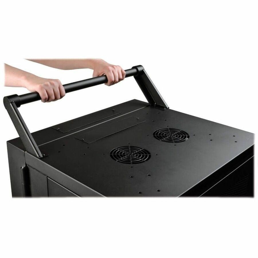 Eaton Tripp Lite Series Mobile Cart Conversion Kit with Handle, Casters and Power Cord Manager for Tablet/Chromebook Charging Stations