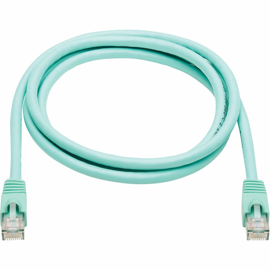 Eaton Tripp Lite Series Cat6a 10G Snagless UTP Ethernet Cable (RJ45 M/M), Aqua, 5 ft. (1.52 m)