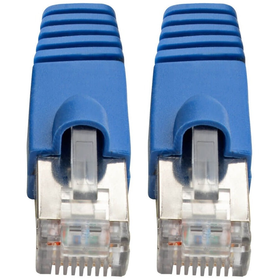 Eaton Tripp Lite Series Cat6a 10G Snagless Shielded STP Ethernet Cable (RJ45 M/M), PoE, Blue, 1 ft. (0.31 m)