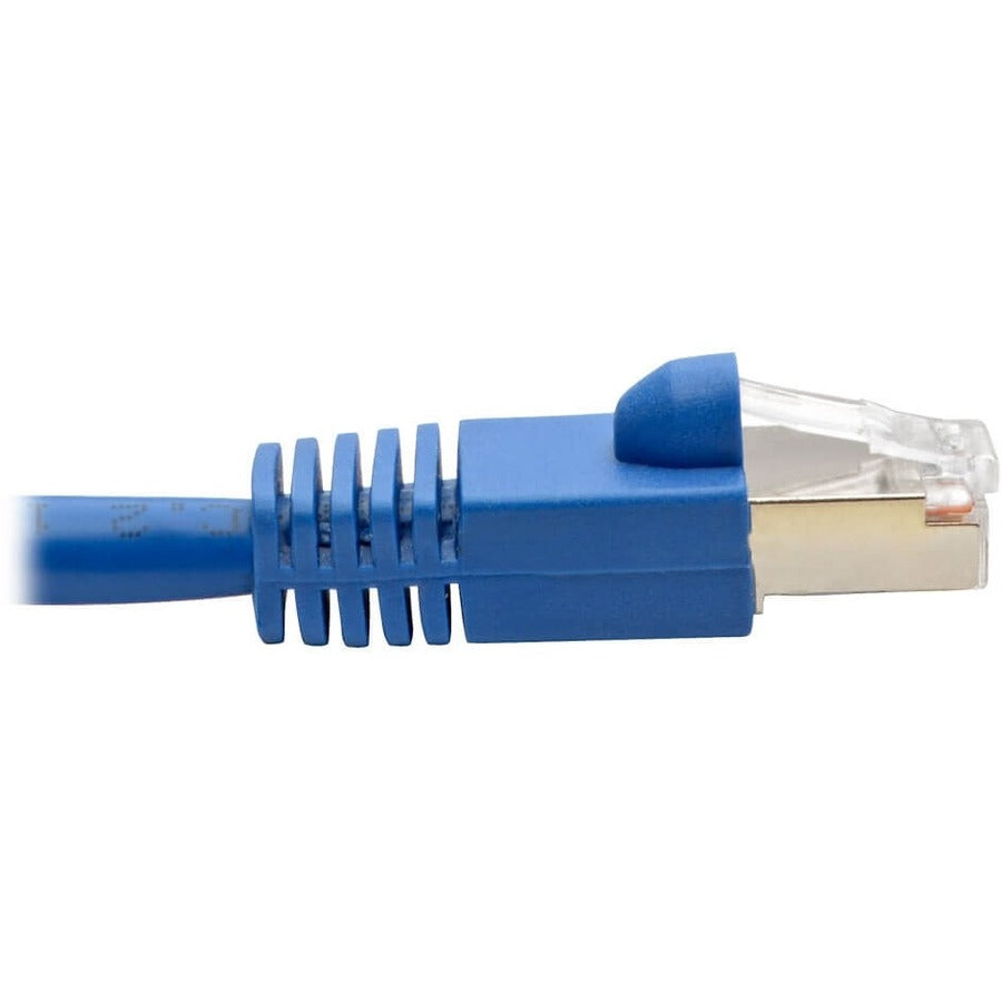 Eaton Tripp Lite Series Cat6a 10G Snagless Shielded STP Ethernet Cable (RJ45 M/M), PoE, Blue, 7 ft. (2.13 m)