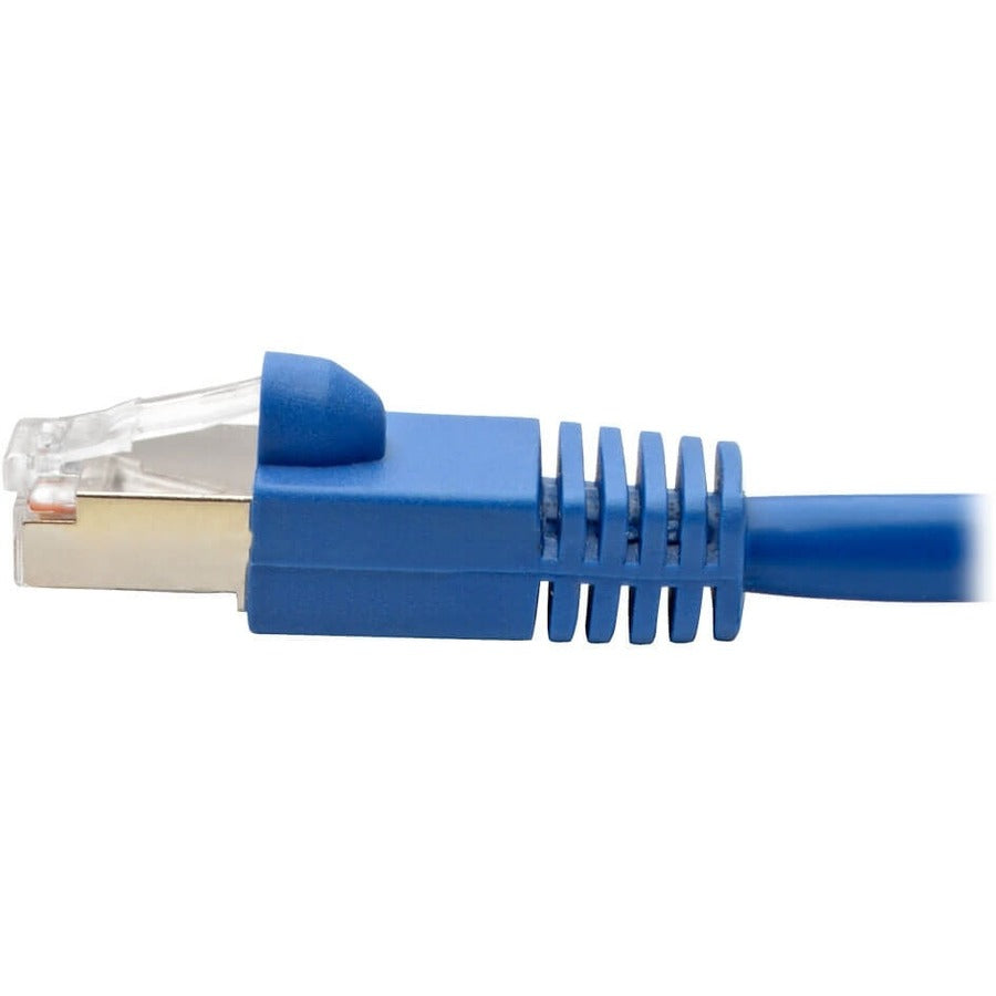 Eaton Tripp Lite Series Cat6a 10G Snagless Shielded STP Ethernet Cable (RJ45 M/M), PoE, Blue, 7 ft. (2.13 m)
