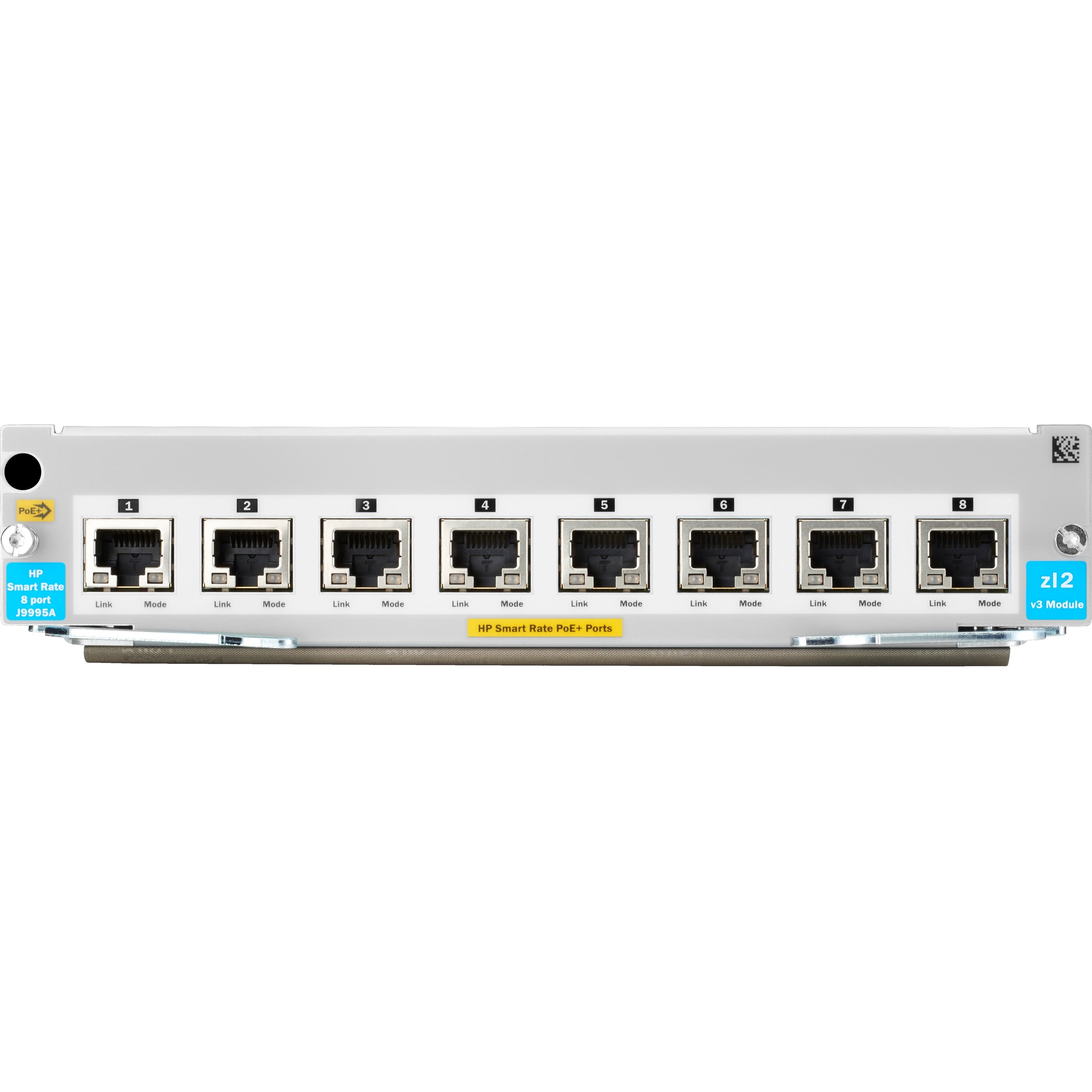 Hewlett HPE 5400R 8-port 1/2.5/5/10GBASE-T PoE+ with MACsec v3 zl2 Module