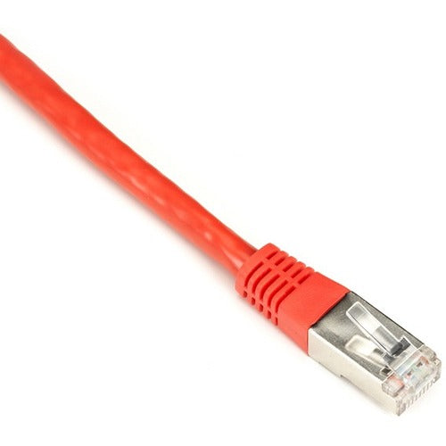 Black Box CAT6 250-MHz Stranded Patch Cable Slim Molded Boot - S/FTP, CM PVC, Red, 6FT