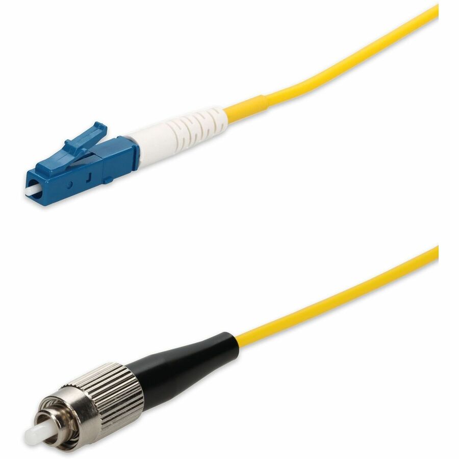 AddOn 1m FC (Male) to LC (Male) Yellow OS2 Simplex Fiber OFNR (Riser-Rated) Patch Cable