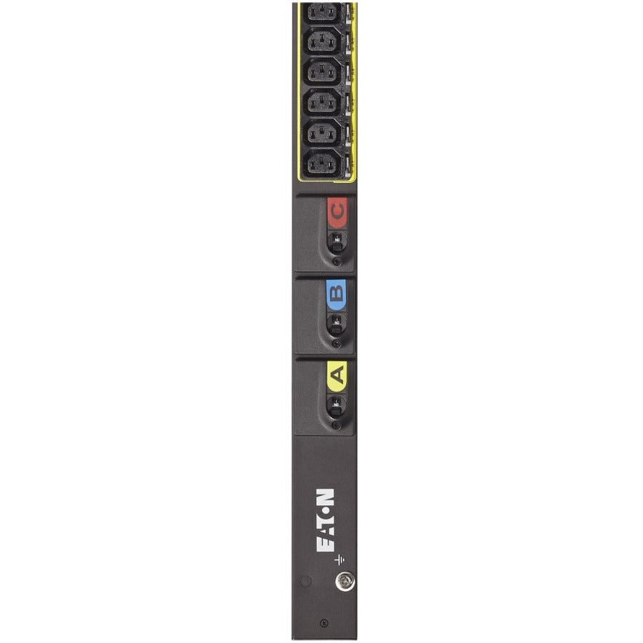 Eaton Metered Input rack PDU, 0U, 309-460P9 input, 17.3 kW max, 200-240V, 48A, 6 ft cord, Three-phase, Outlets: (38) C13