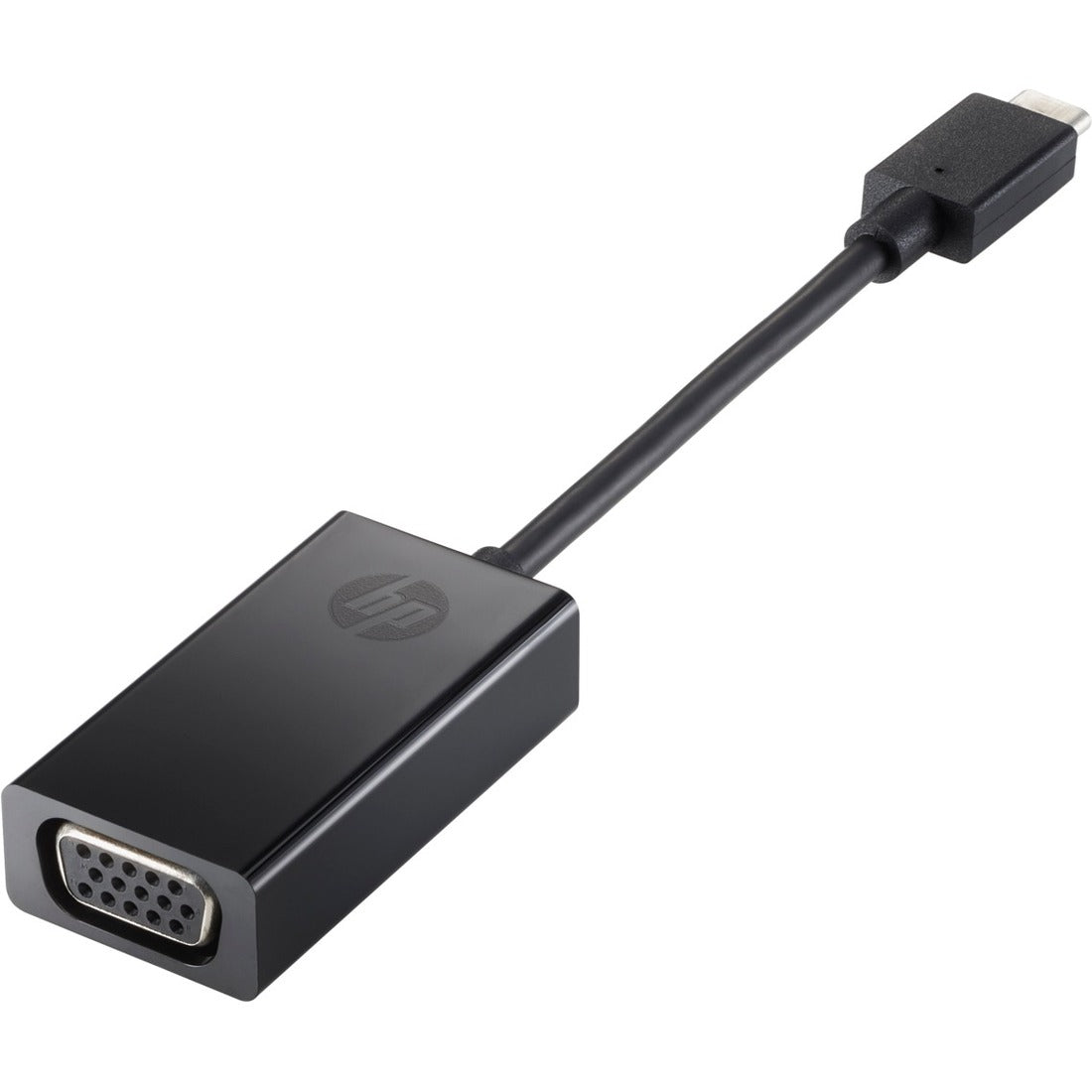 Drive your notebook or tablet's video content to an external display, TV, or projector with the HP USB-C to VGA Adapter.