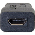 C2G USB 2.0 USB Type C to USB Micro B Adapter M/F - USB C to Phone Black