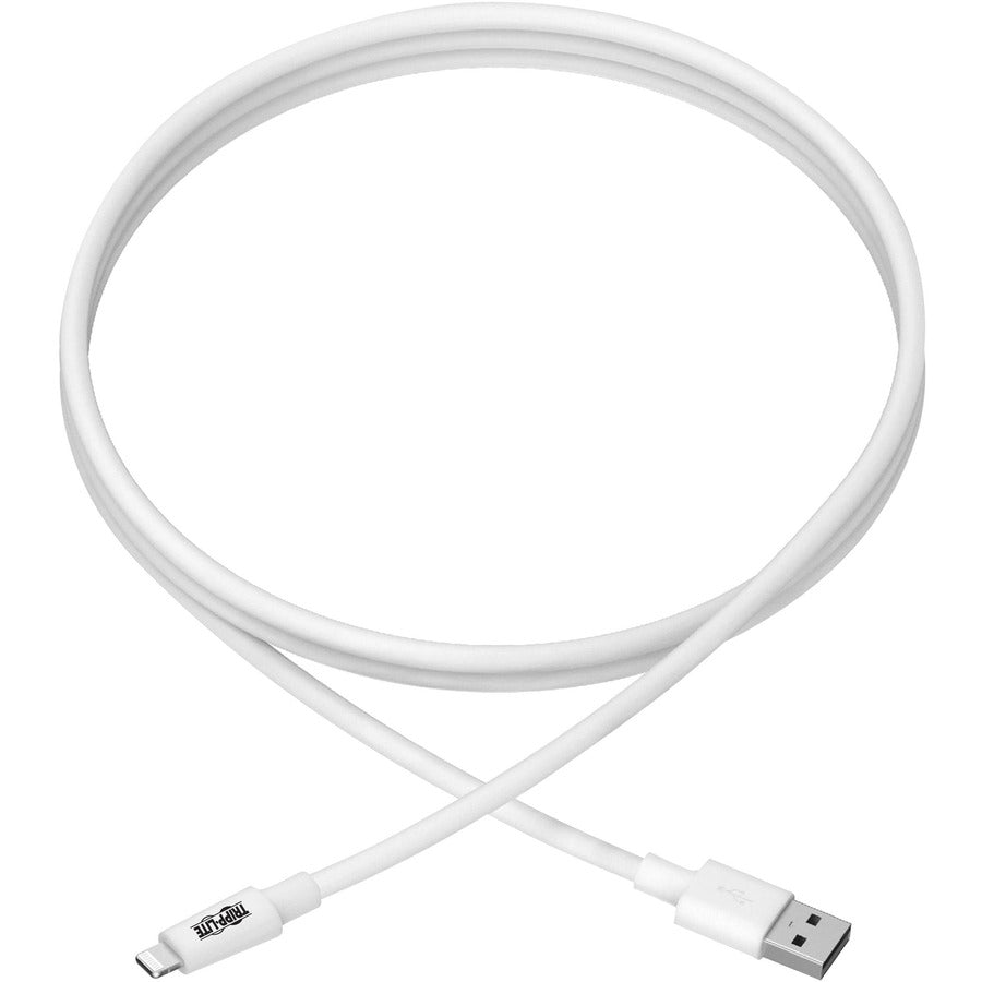 Eaton Tripp Lite Series USB-A to Lightning Sync/Charge Cable (M/M) - MFi Certified, White, 10 ft. (3 m)