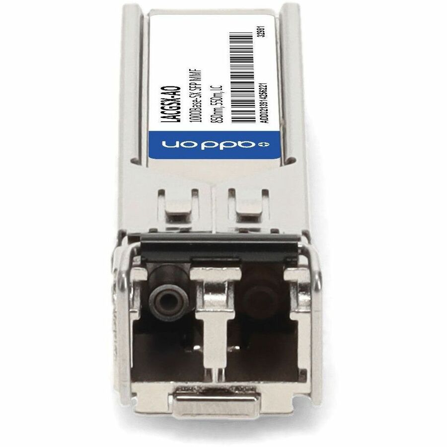 AddOn Linksys LACGSX Compatible TAA Compliant 1000Base-SX SFP Transceiver (MMF, 850nm, 550m, LC)
