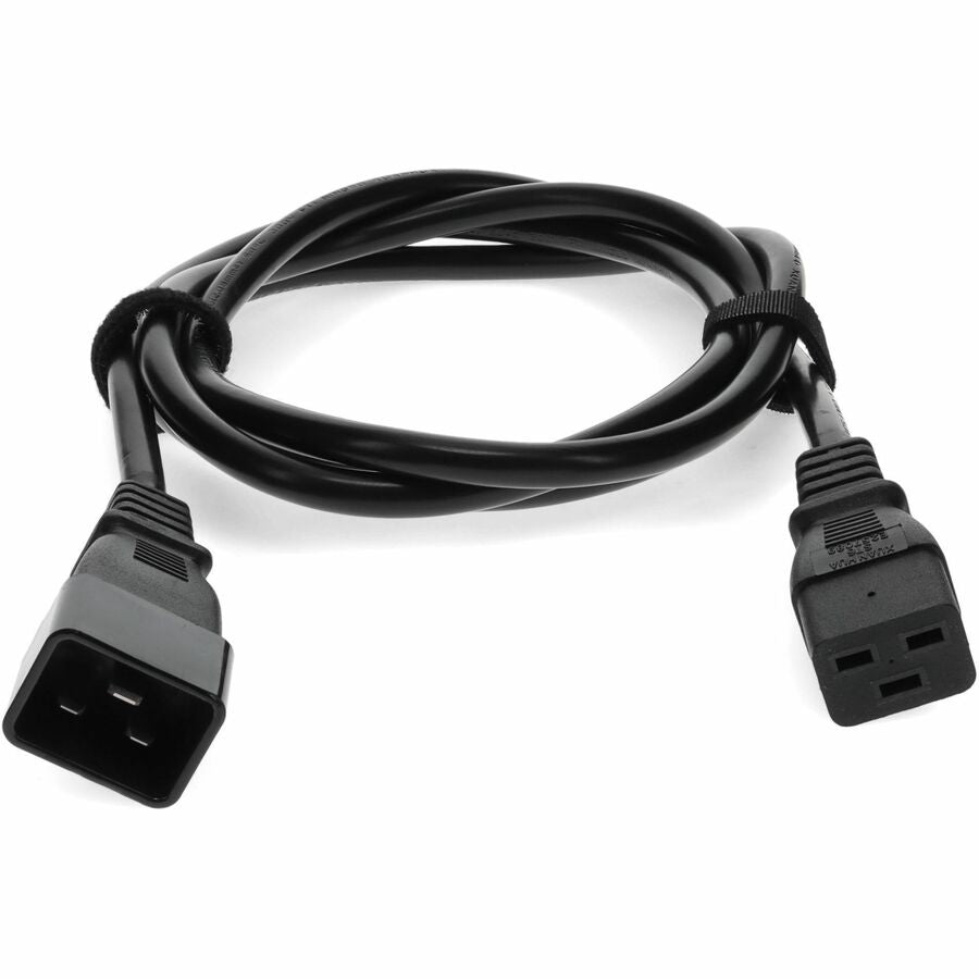 AddOn 6ft C19 Female to C20 Male 16AWG 100-250V at 10A Black Power Cable