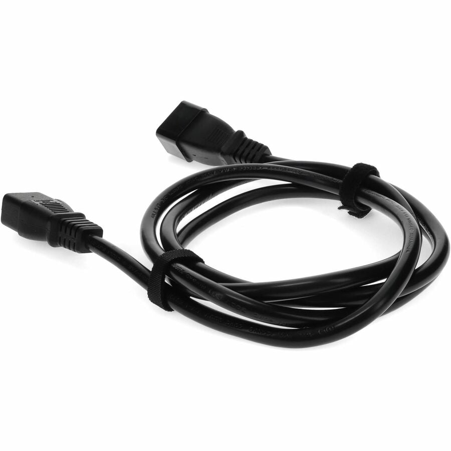 AddOn 6ft C19 Female to C20 Male 16AWG 100-250V at 10A Black Power Cable