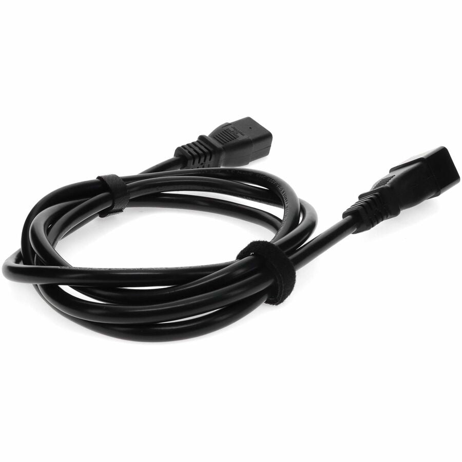 AddOn 6ft C19 Female to C20 Male 16AWG 100-250V at 10A Black Power Cable