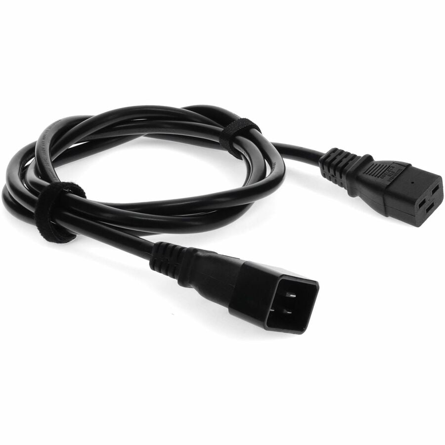 AddOn 6ft C19 Female to C20 Male 16AWG 100-250V at 10A Black Power Cable