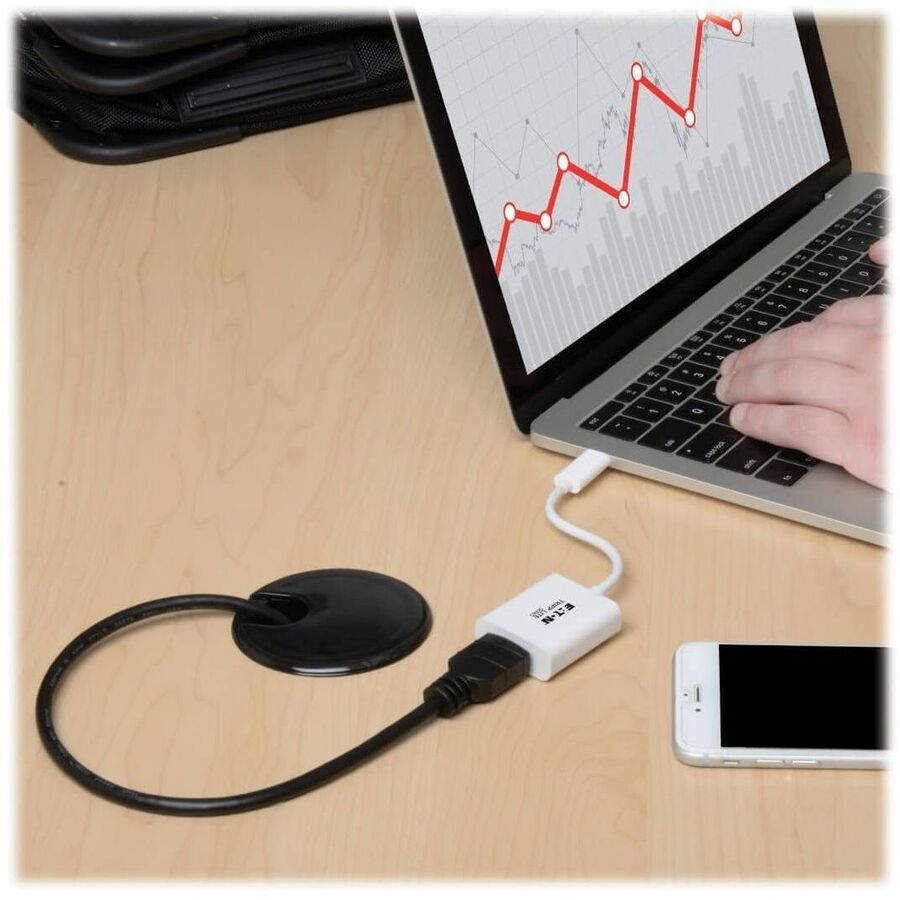 Eaton Tripp Lite Series USB 3.2 Gen1 Type-C to HDMI 4K Adapter with Alternate Mode - DP 1.2, White