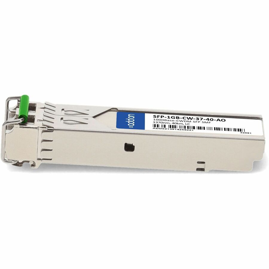 AddOn MSA and TAA Compliant 1000Base-CWDM SFP Transceiver (SMF, 1370nm, 40km, LC)