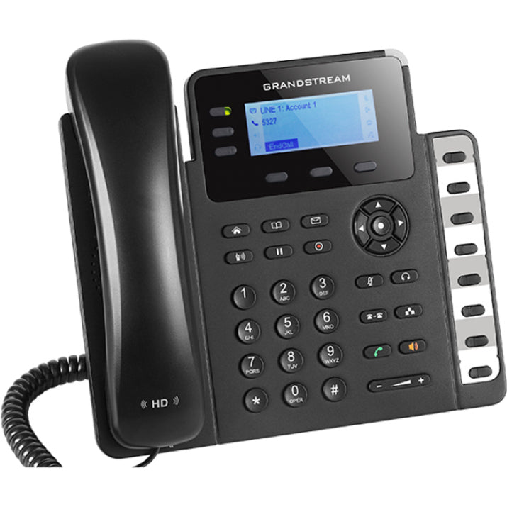 Grandstream GXP1630 IP Phone - Corded - Wall Mountable, Desktop - Black