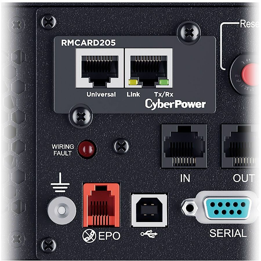 CyberPower RMCARD205 Remote Management Card, Black, via FTP or SCP, Ethernet speeds: 10/100 Mbps