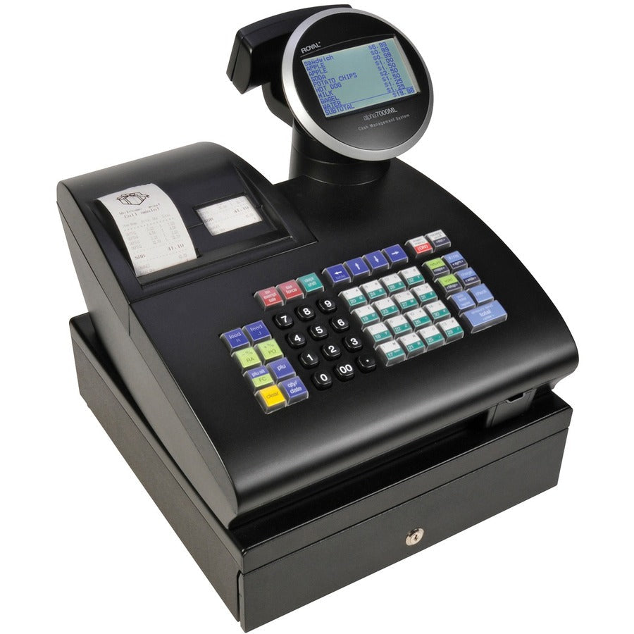 Royal Alpha 7000ML Cash Register - 10000 PLUs - 40 Clerks - 200 Departments - Thermal Printing