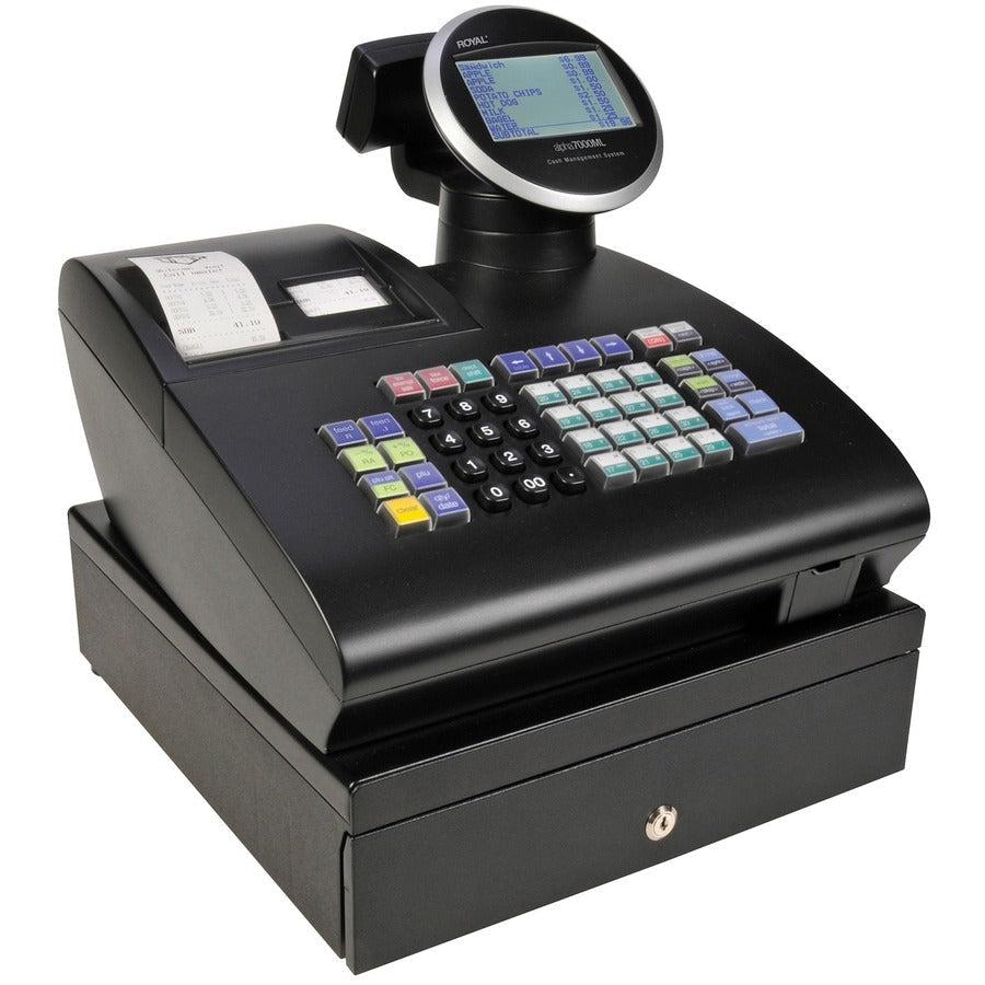 Royal Alpha 7000ML Cash Register - 10000 PLUs - 40 Clerks - 200 Departments - Thermal Printing