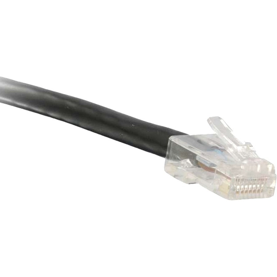 NSI ENET Cat6 Black 30 Foot Non-Booted (No Boot) (UTP) High-Quality Network Patch Cable RJ45 to RJ45 - 30Ft