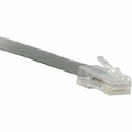 NSI ENET Cat6 Gray 1 Foot Non-Booted (No Boot) (UTP) High-Quality Network Patch Cable RJ45 to RJ45 - 1Ft