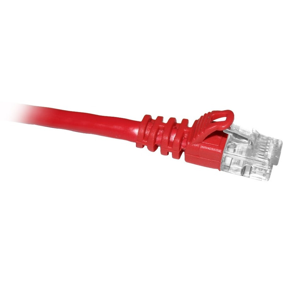 NSI ENET Cat6 Red 8 Foot Patch Cable with Snagless Molded Boot (UTP) High-Quality Network Patch Cable RJ45 to RJ45 - 8Ft