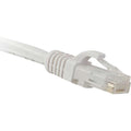 NSI ENET Cat6 White 6 Foot Patch Cable with Snagless Molded Boot (UTP) High-Quality Network Patch Cable RJ45 to RJ45 - 6Ft