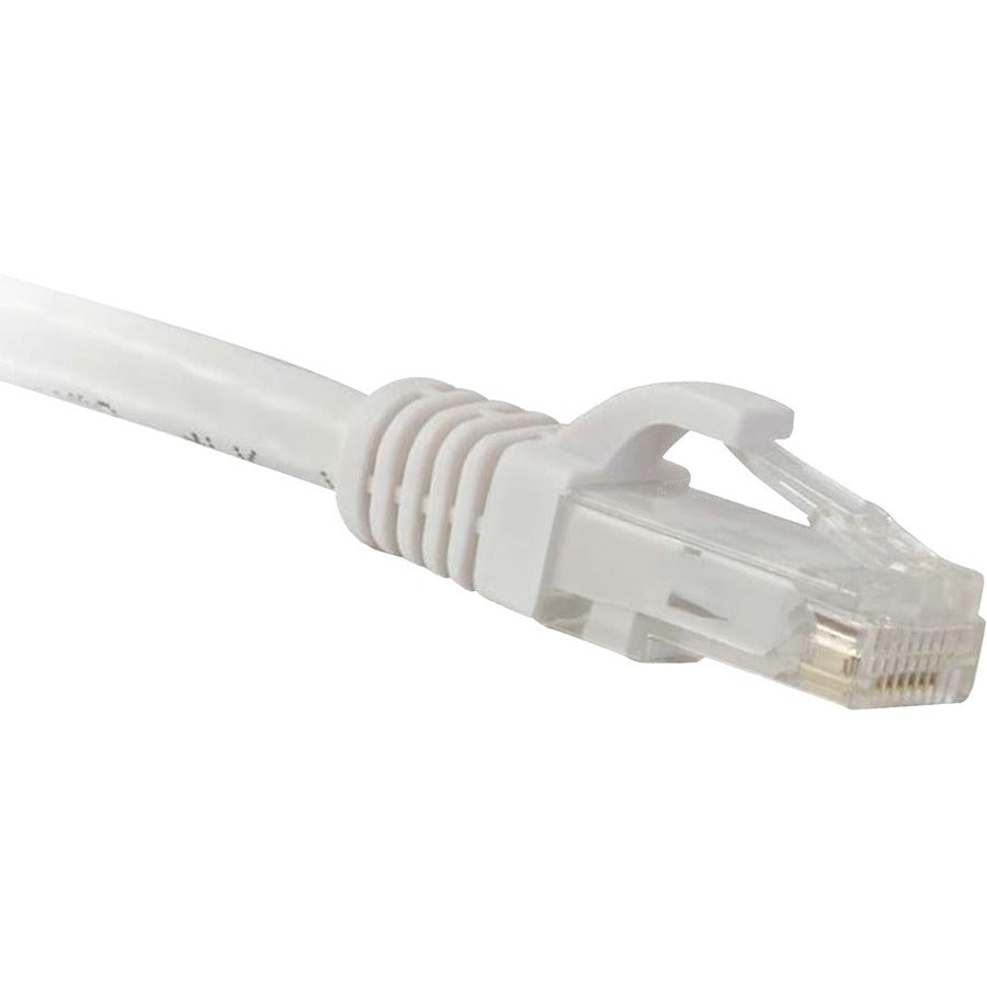 NSI ENET Cat6 White 6 Foot Patch Cable with Snagless Molded Boot (UTP) High-Quality Network Patch Cable RJ45 to RJ45 - 6Ft