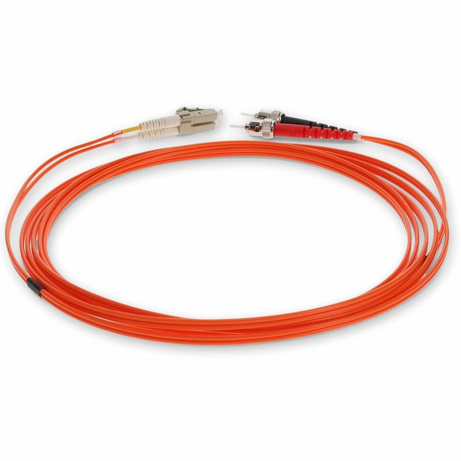 AddOn 3m LC (Male) to ST (Male) Orange OM2 Duplex Fiber OFNR (Riser-Rated) Patch Cable