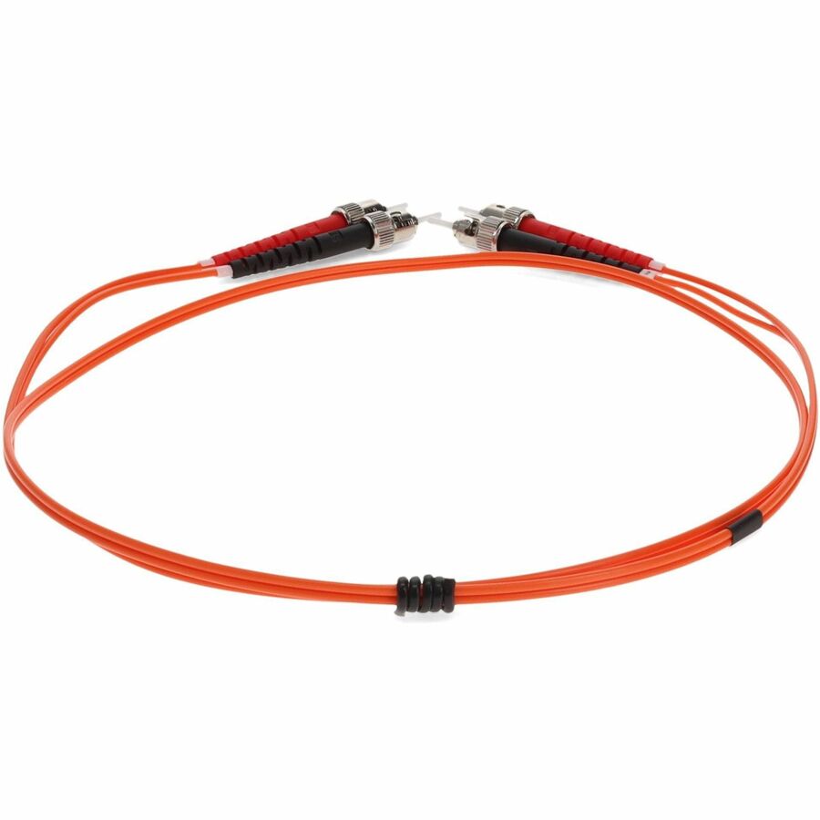 AddOn 10m ST (Male) to ST (Male) Orange OM2 Duplex Fiber OFNR (Riser-Rated) Patch Cable