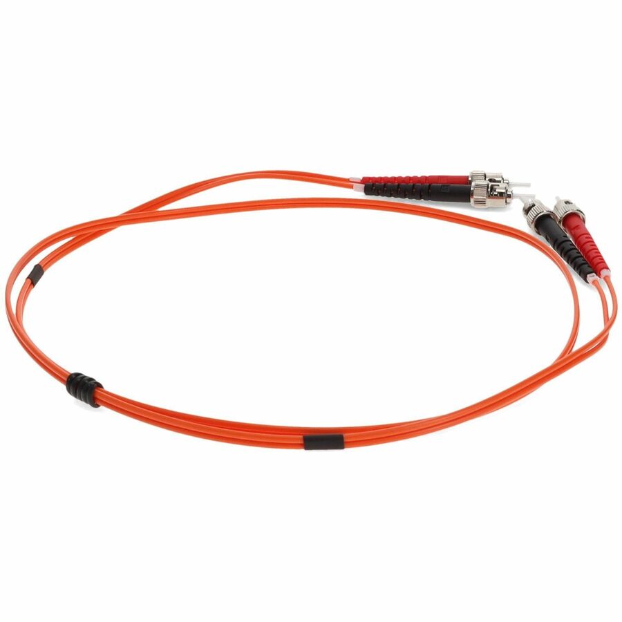 AddOn 10m ST (Male) to ST (Male) Orange OM2 Duplex Fiber OFNR (Riser-Rated) Patch Cable