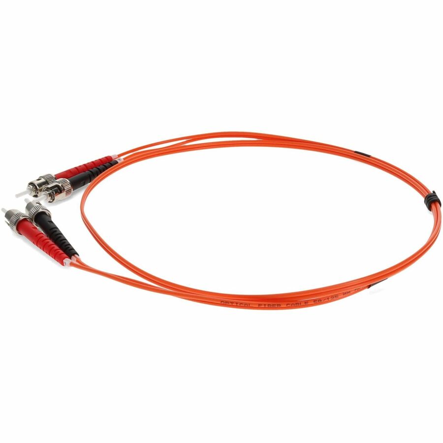 AddOn 10m ST (Male) to ST (Male) Orange OM2 Duplex Fiber OFNR (Riser-Rated) Patch Cable