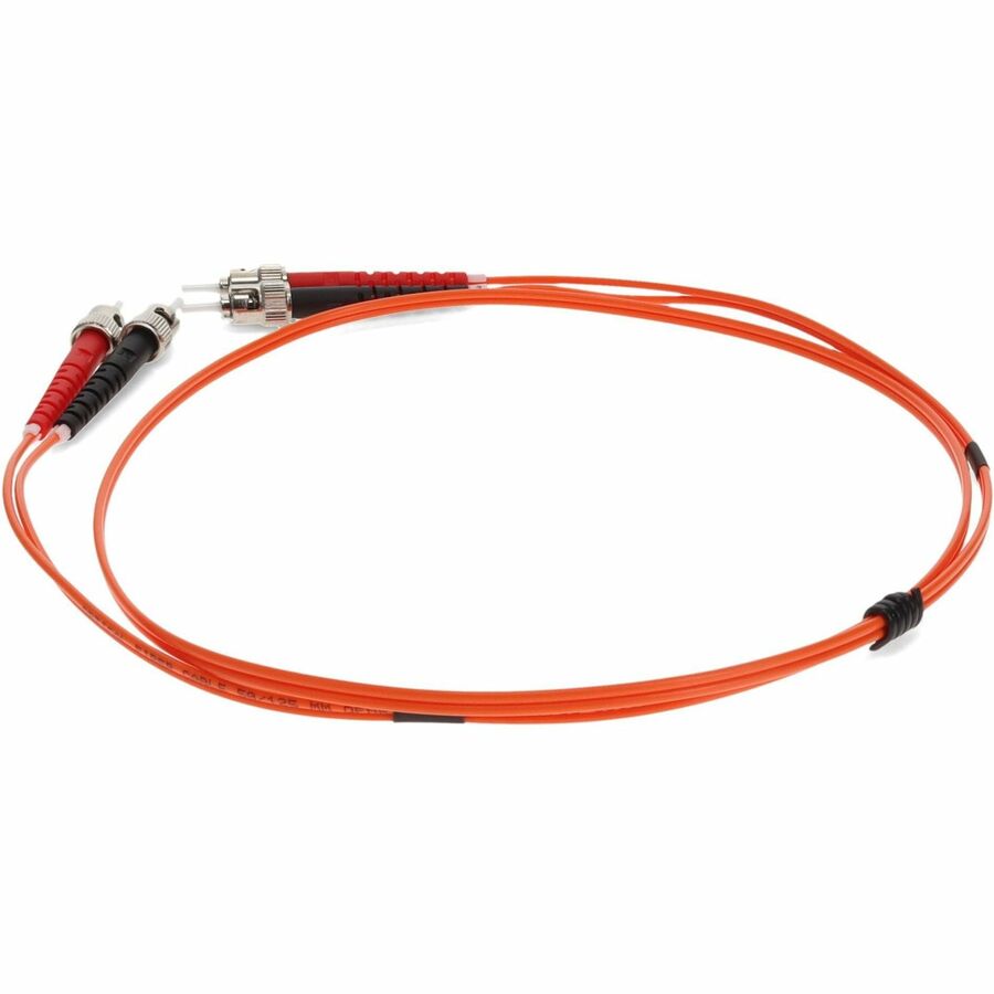 AddOn 10m ST (Male) to ST (Male) Orange OM2 Duplex Fiber OFNR (Riser-Rated) Patch Cable