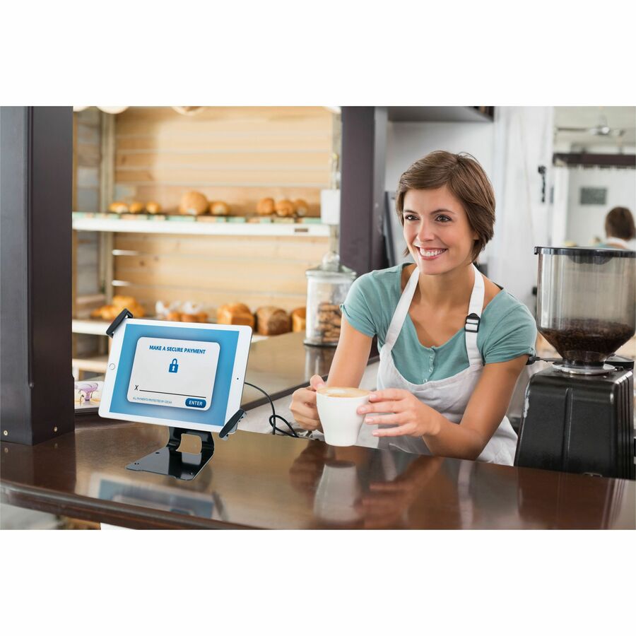 CTA Adjustable Anti-Theft Security Grip and Stand for iPad Pro & Large Tablets 9.7" - 14"