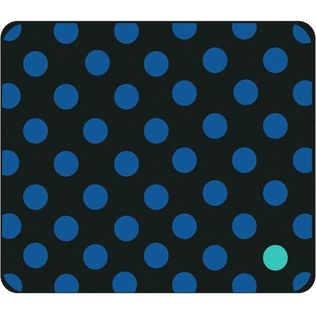 Centon OTM Classic Prints Black Mouse Pad, Dotty Gone Blue