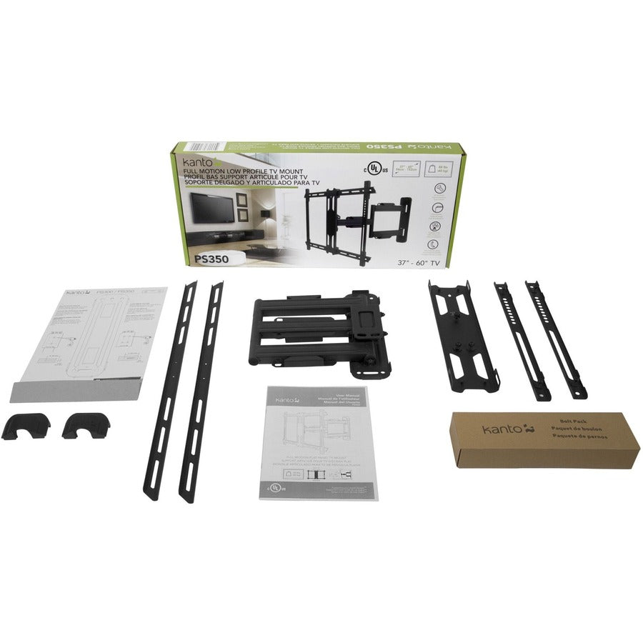 Kanto PS350 Wall Mount for TV - Black