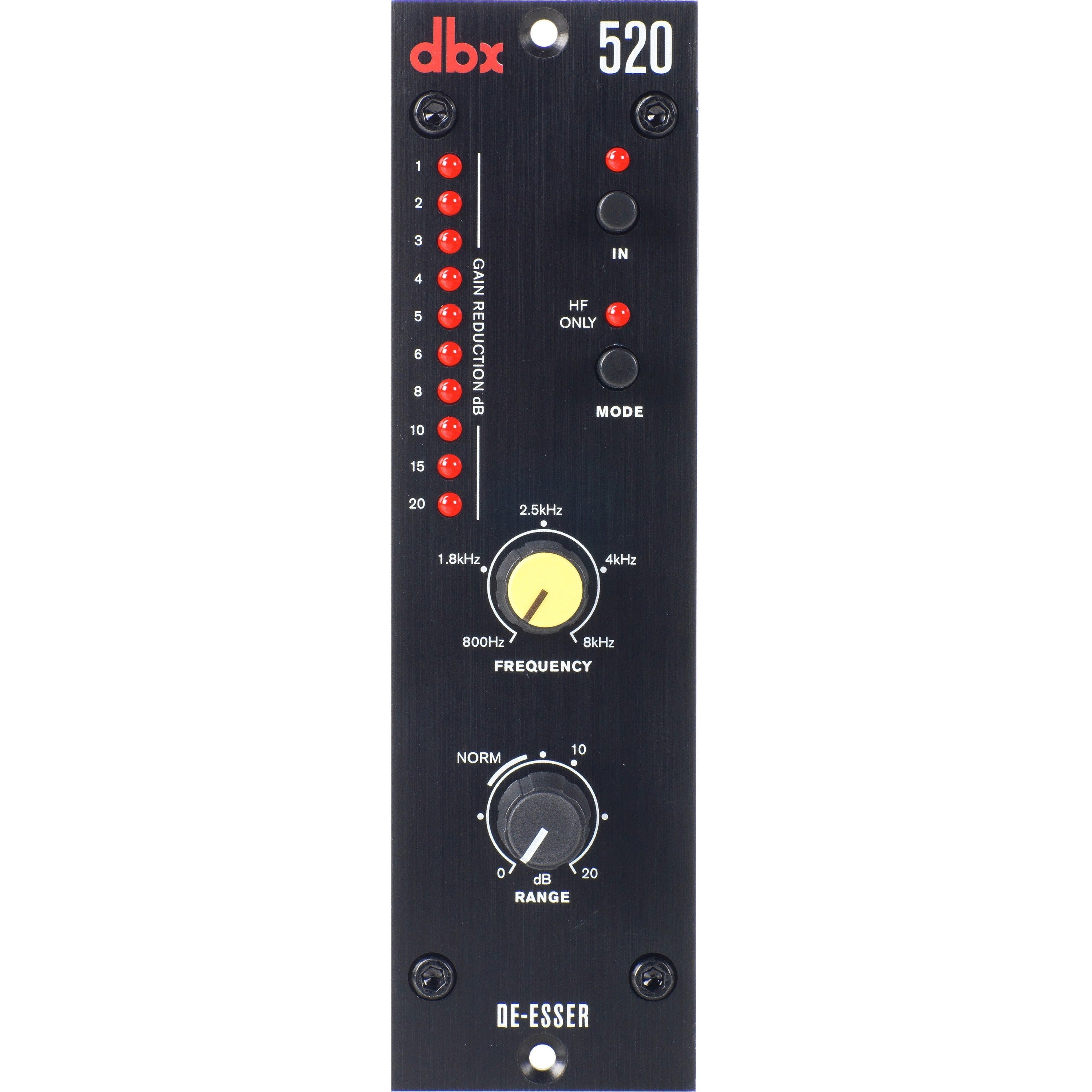 dbx 520 Audio Processor, 1.30 lb, Black, DBX520