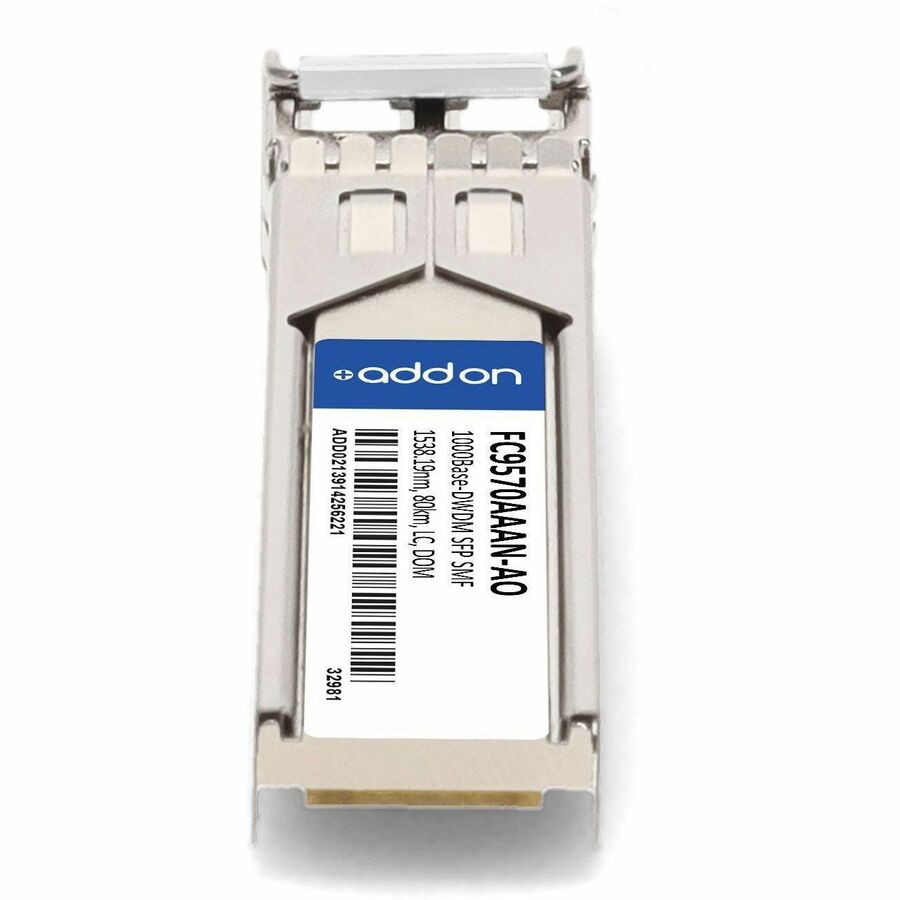 AddOn Fujitsu FC9570AAAN Compatible TAA Compliant 1000Base-DWDM 100GHz SFP Transceiver (SMF, 1538.19nm, 80km, LC, DOM)