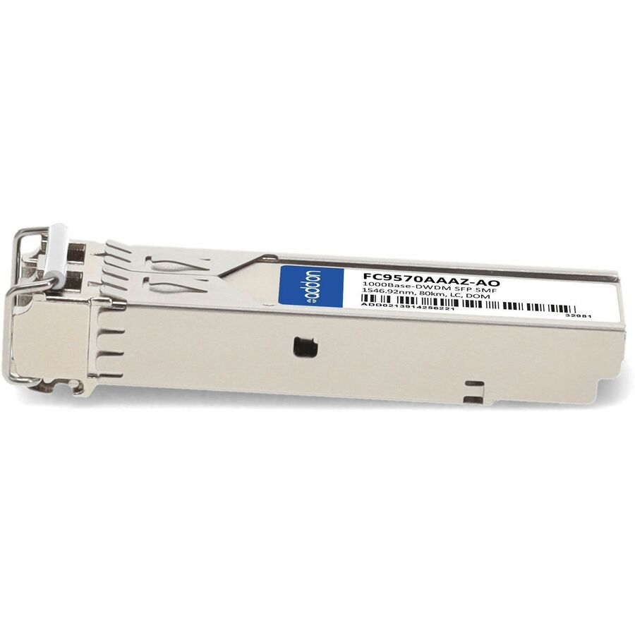 AddOn Fujitsu FC9570AAAZ Compatible TAA Compliant 1000Base-DWDM 100GHz SFP Transceiver (SMF, 1546.92nm, 80km, LC, DOM)