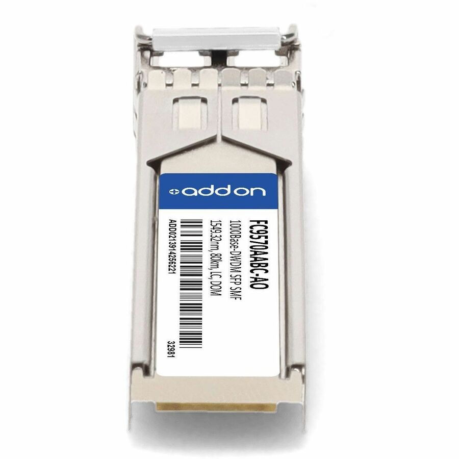 AddOn Fujitsu FC9570AABC Compatible TAA Compliant 1000Base-DWDM 100GHz SFP Transceiver (SMF, 1549.32nm, 80km, LC, DOM)