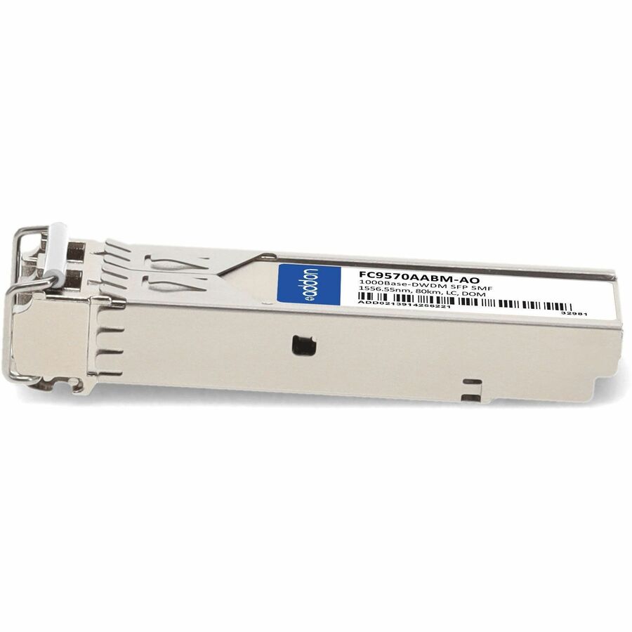 AddOn Fujitsu FC9570AABM Compatible TAA Compliant 1000Base-DWDM 100GHz SFP Transceiver (SMF, 1556.55nm, 80km, LC, DOM)