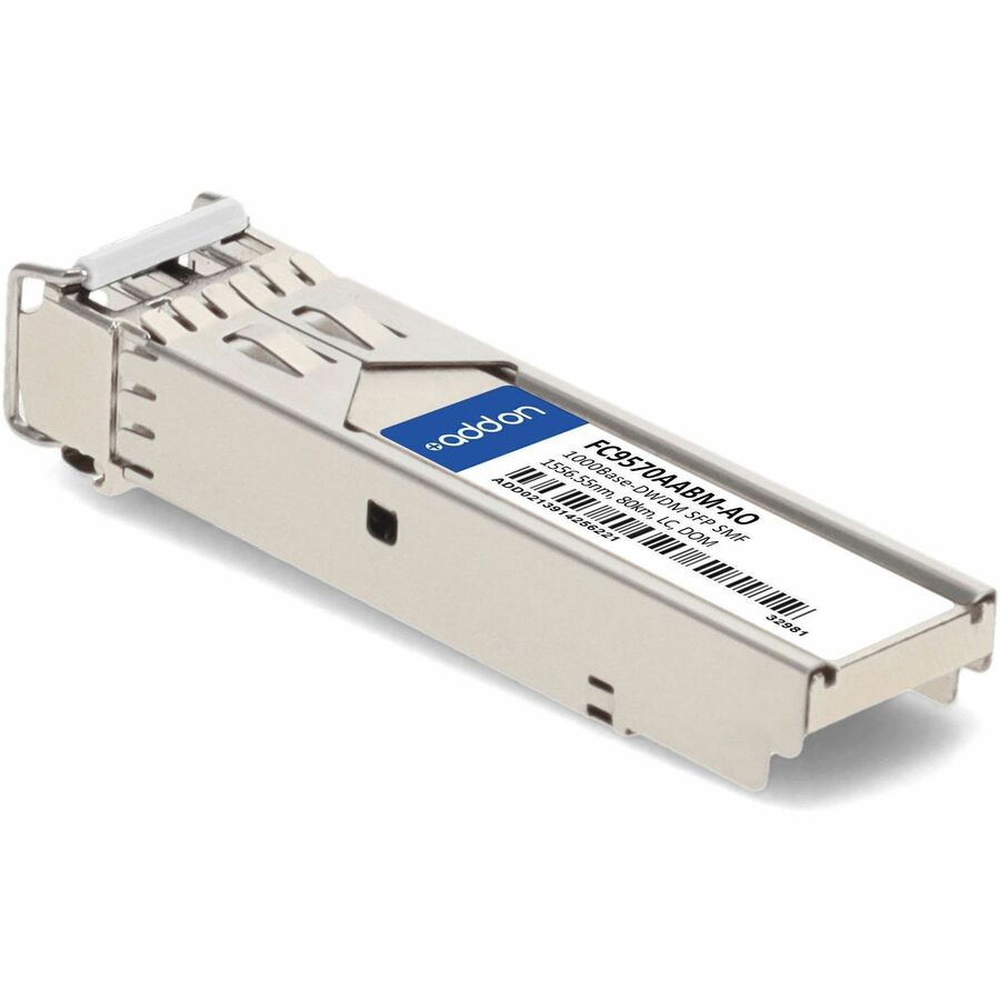 AddOn Fujitsu FC9570AABM Compatible TAA Compliant 1000Base-DWDM 100GHz SFP Transceiver (SMF, 1556.55nm, 80km, LC, DOM)